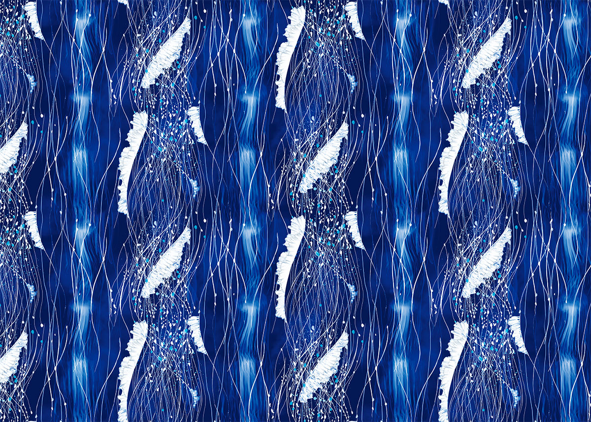 ioana petre blue jellyfish pattern