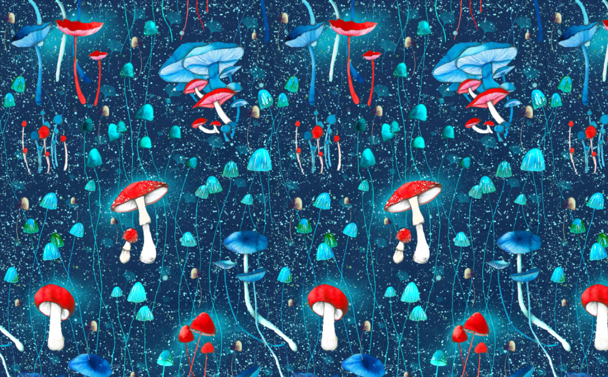 ioana petre mushrooms pattern