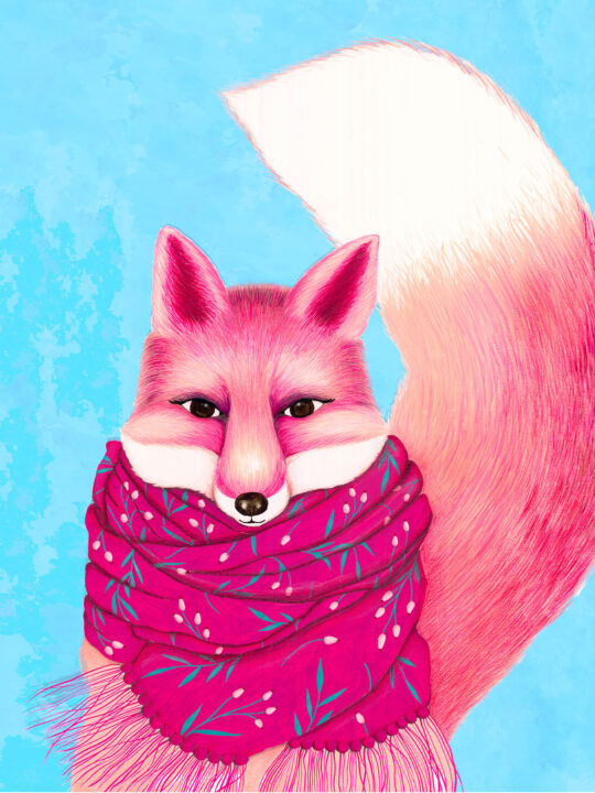 wintery fox